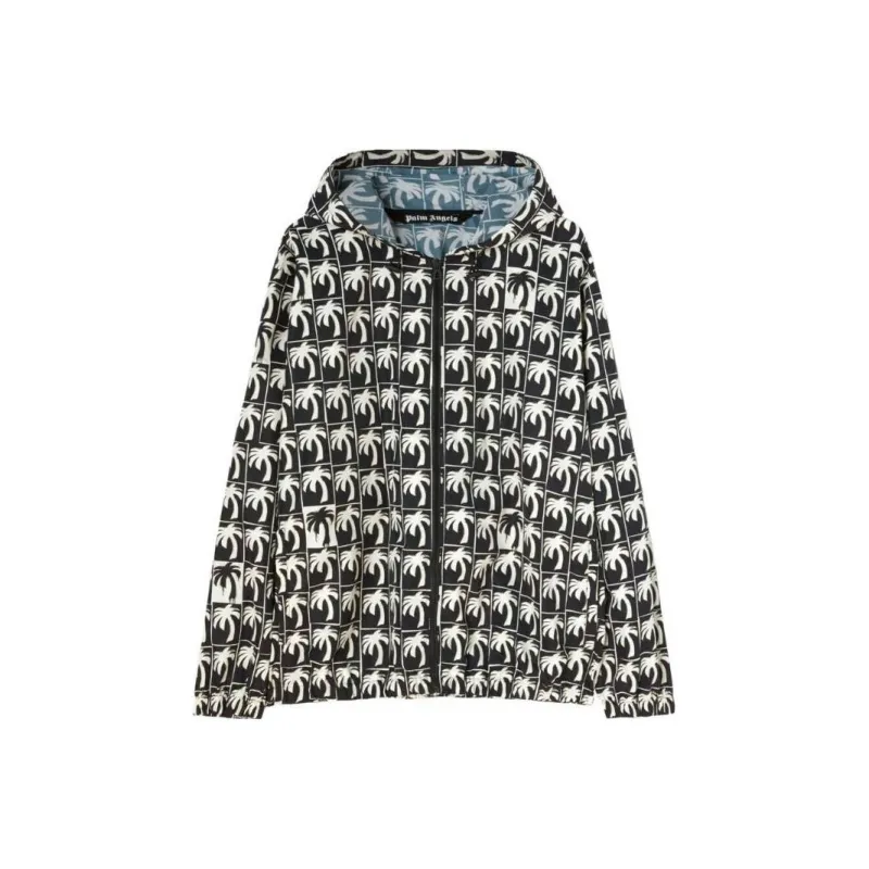 PALM ANGELS Palm Printed Zipped Jacket-0