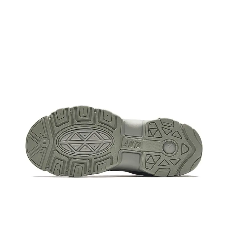 CHAOJIANTA Abrasion Resistant Slip Resistant Low Top Chunky Sneakers Men's Gray-4