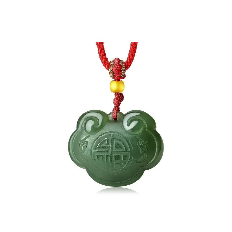 LAOMIAO Hetian Jade Pendants Green Jade Women's-0