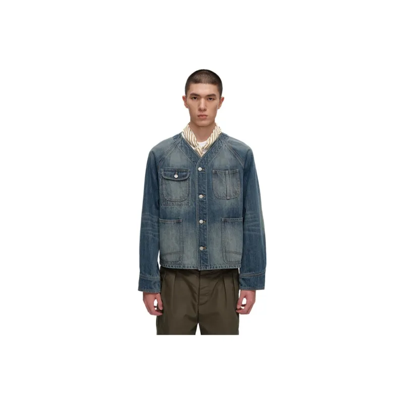COMMON SCENTS Jackets Coats Men's Washable Blue-0