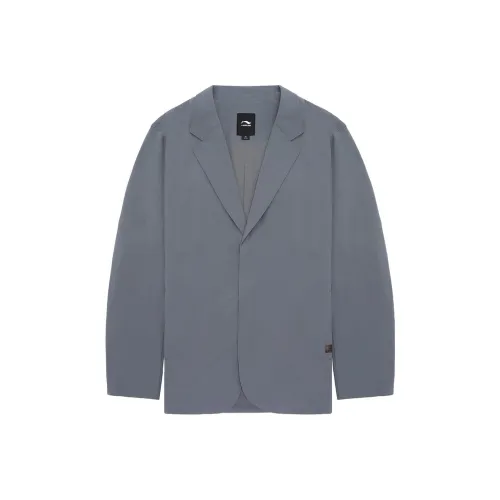 LI NING 1990 Commuter Series Business Suits Men Storm Gray