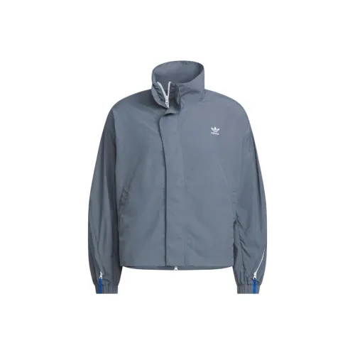 Adidas Originals x KR OP Jackets Coats Unisex Asphalt Gray