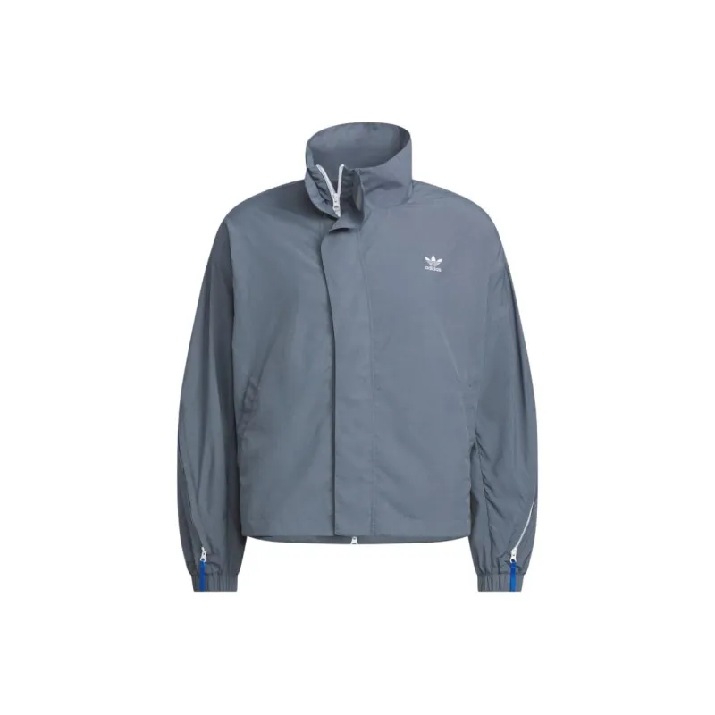 Adidas Originals x KR OP Jackets Coats Unisex Asphalt Gray-0