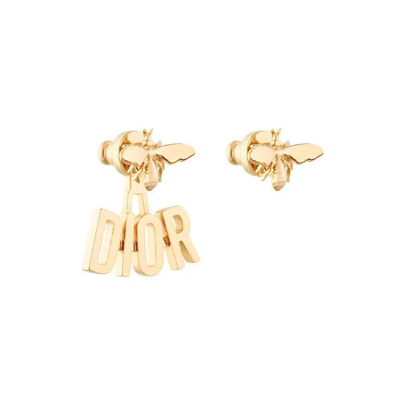DIOR Diorevolution Metal Earrings Women's Gold-2