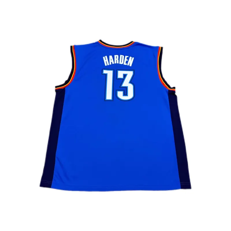 Adidas x NBA Oklahoma Thunder Harden Basketball Jersey Unisex Blue-1
