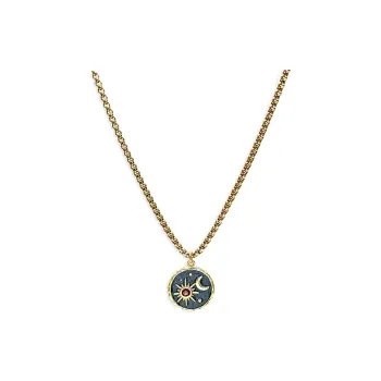 PUENTE Titanium Steel Necklaces Men's Gold