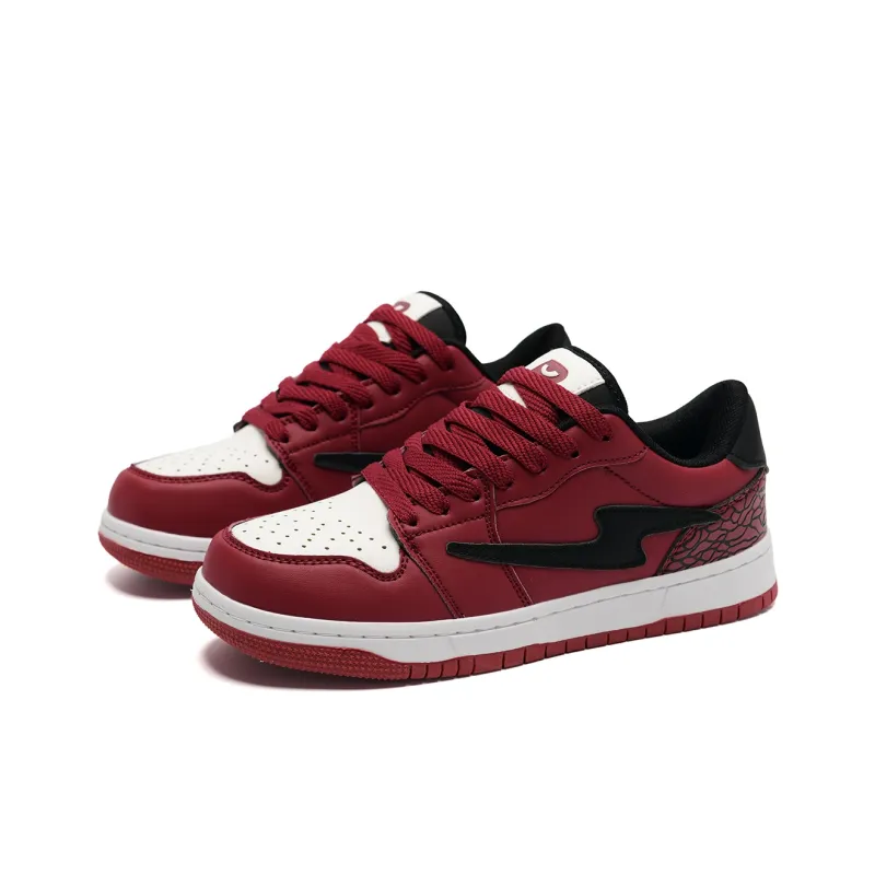 Circle Small Coverage Abrasion Resistant Lightweight Low Top Skateboard Shoes Unisex-23