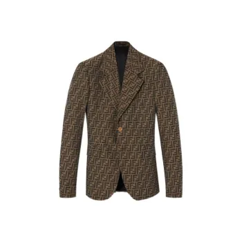 VERSACE Fendace Ff Jacquard Mens Blazer