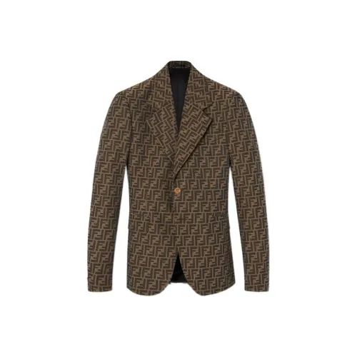 VERSACE Fendace Ff Jacquard Mens Blazer