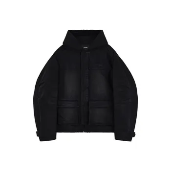 WE11DONE Denim Jackets Unisex Black