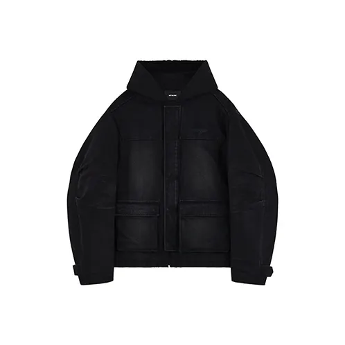 WE11DONE Denim Jackets Unisex Black-0