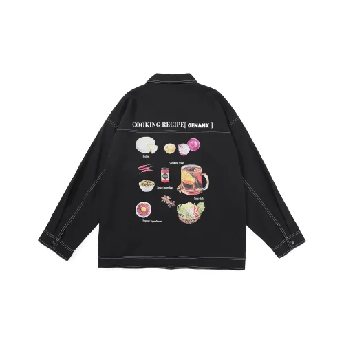 GENANX Jackets Unisex Black