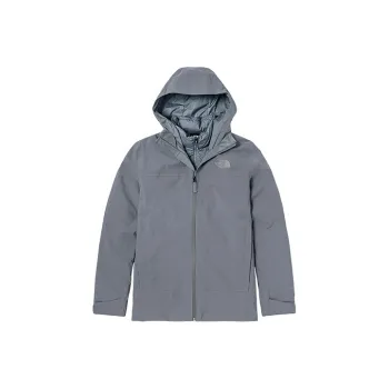 THE NORTH FACE City Outdoor Collection Waterproof And Windproof To Keep Warm Windbreaker Jacket Men's Gray