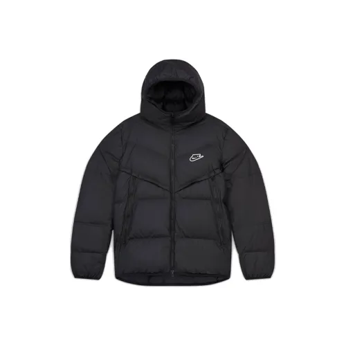 Nike Down stampa jackets Men Black