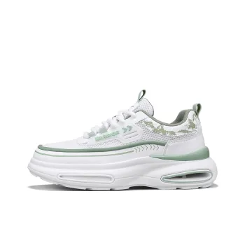 Warrior Coverage Height Increasing Abrasion Resistant Lightweight Slip Resistant Low Top Casual Shoes Men's White Green