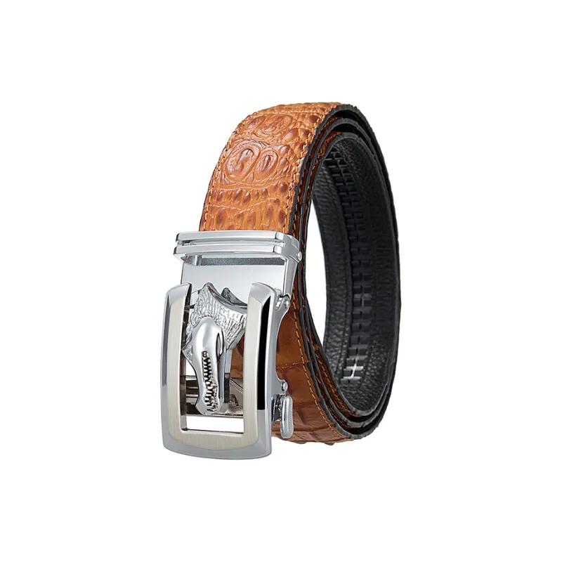 YUZHAOLIN Cow Split Leather Belts Unisex Width 3.5CM-5
