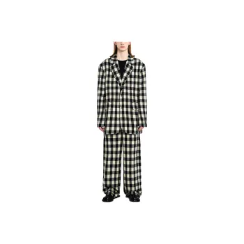 ADER ERROR ADER ERROR Through Editism Series Business Suits Unisex Black Beige Square