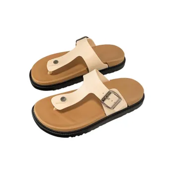 Thin Strips Sandal Slippers Women's, Beige