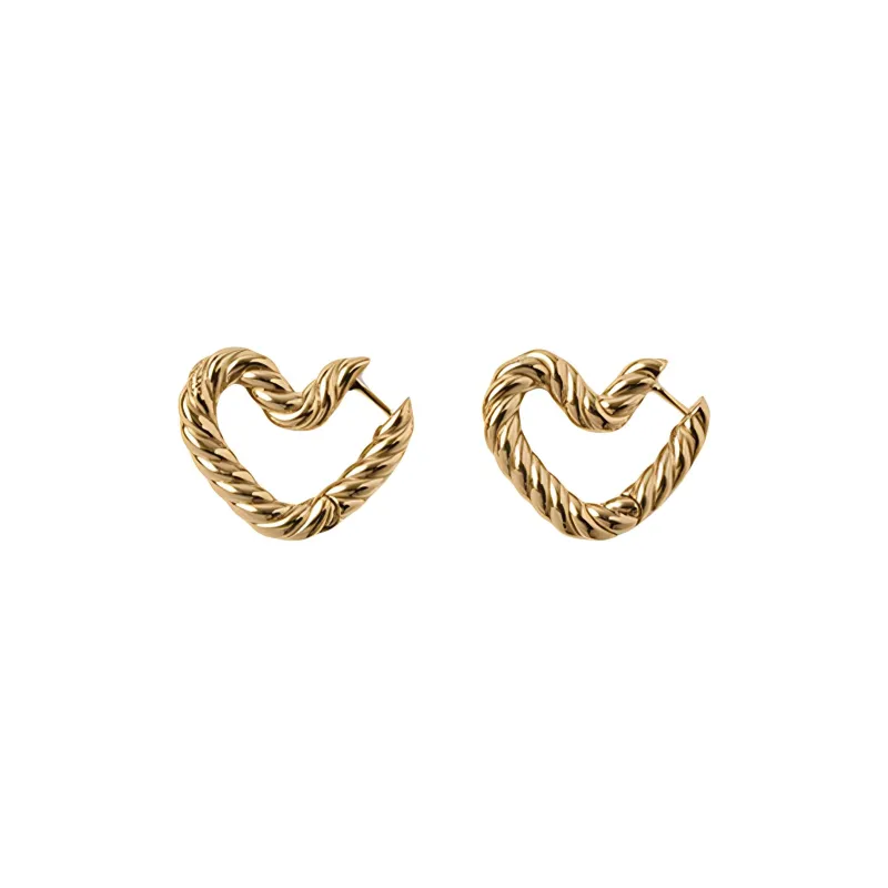 Burberry Brass Gold plated Earrings Unisex Gold-0