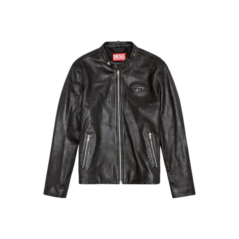 DIESEL L Metalo Leather Biker Jacket-0