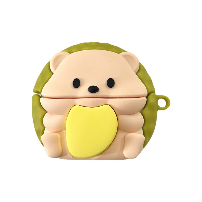 CHRROTA Compatibility With Apple AirPods 4 Silicone Cartoon Durian And Squirrel Headphone Cases-0