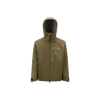 Moncler Grenoble Logo Printed Hooded Jacket