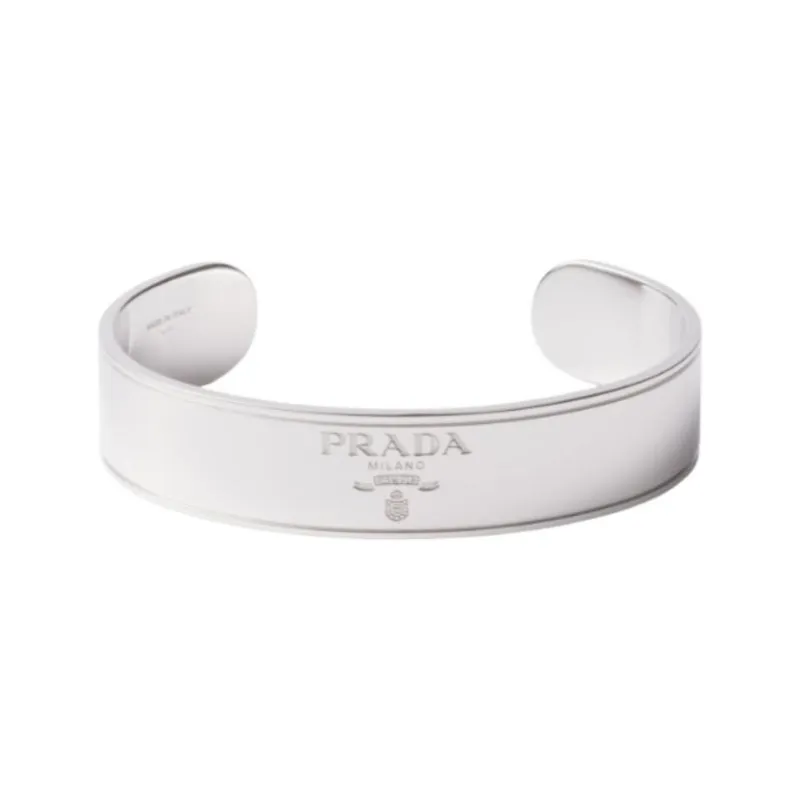 PRADA 925 Sterling Silver Bangles Unisex Silver-0
