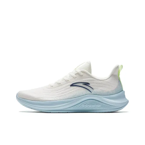 Anta Anti Slip Wear Resistant Low Top Casual Ladies Shoes Women's White Blue