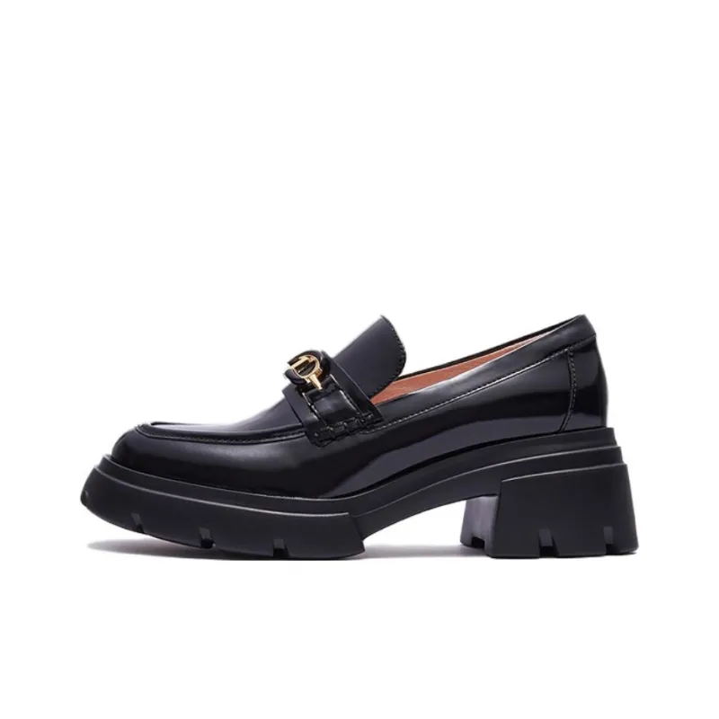 Le Saunda Chunky Heel High Heels Women's Black-0