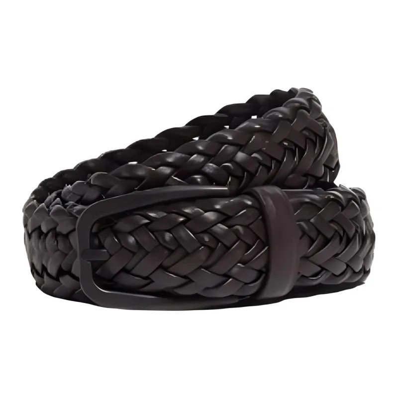 Ermenegildo Zegna Braided Buckle Belt-0