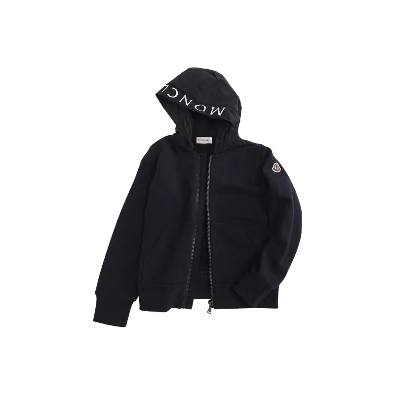 Moncler Logo trim Cotton Hoodie-0