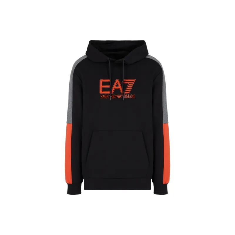 EMPORIO ARMANI Logo Printed Drawstring Hoodie-0