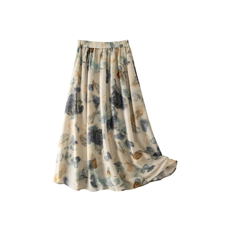 Cypress House Casual Long Skirt Women's Teal-1