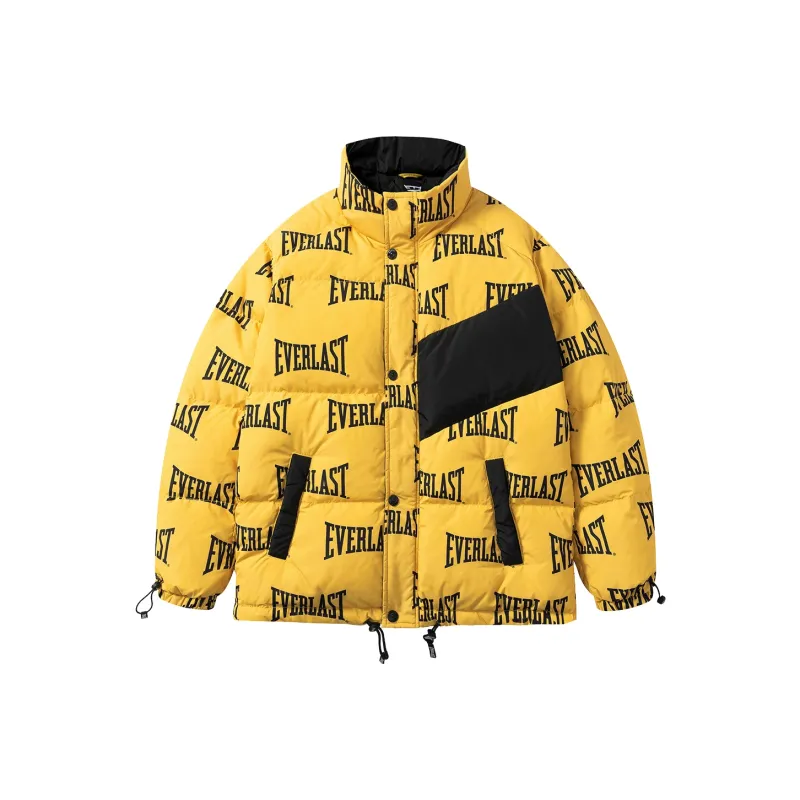 Everlast Letter Stand Collar Loose Fit Thickened Down Jacket Unisex-2