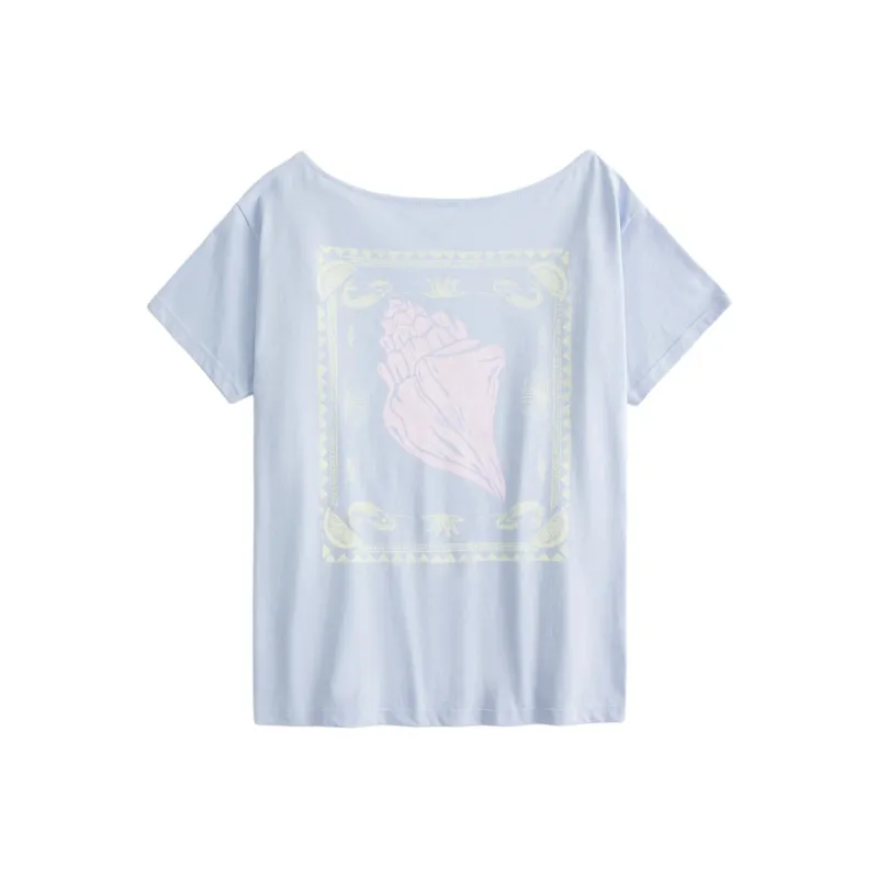 Hollister T Shirts Women's Blue-1
