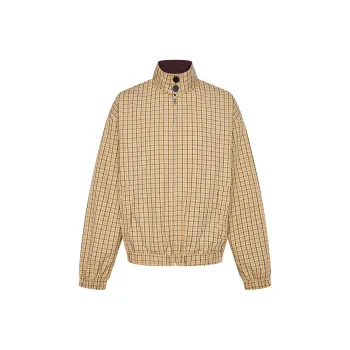 URBAN REVIVO Jackets & Coats Men's Khaki Plaid