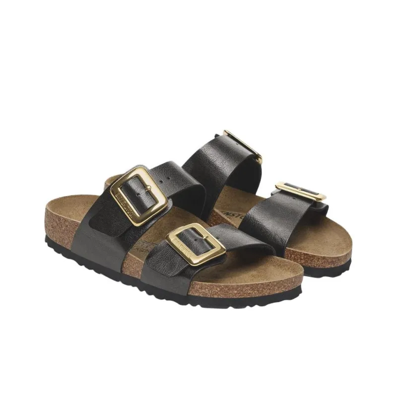 Birkenstock Abrasion Resistant Slide Slippers Women's Black Regular Loose Fit-2