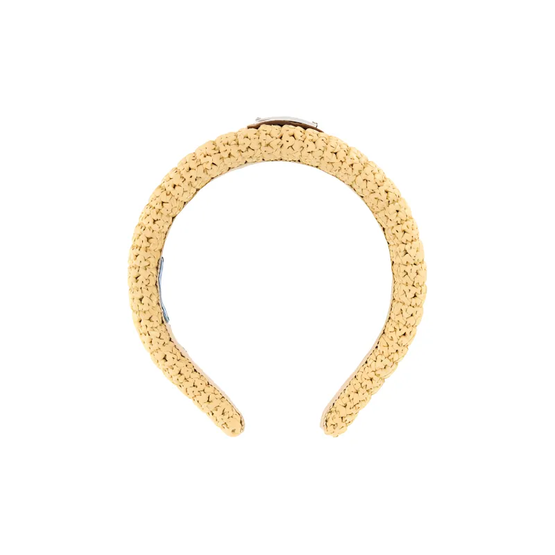 PRADA Triangle-Logo Headband-0