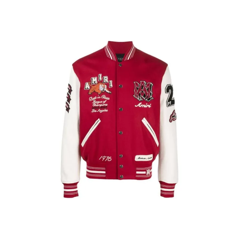 AMIRI Vintage Patch Varsity Bomber Jacket-0