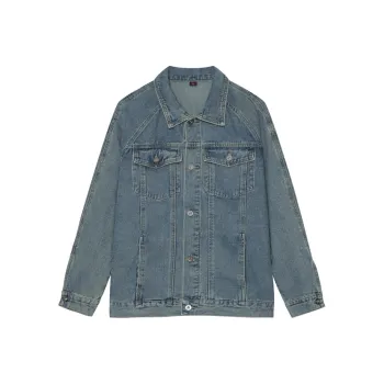Voguo Relay Denim Jacket Unisex Blue