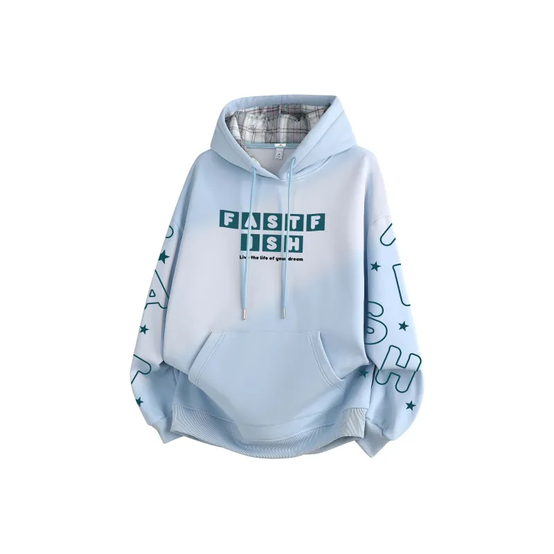 FASTFISH Sweatshirt Unisex White Heather Gray-15