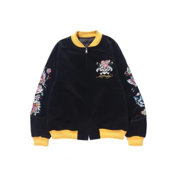 Ed Hardy X XLARGE Jackets Unisex Black