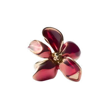 PRADA Enamel Metal Rings Women's Red