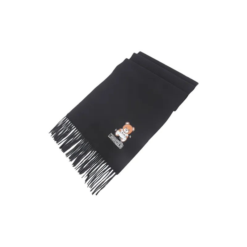MOSCHINO Knit Scarves Unisex Black-1