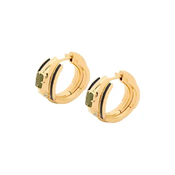 LOEWE Enamel Earrings Women's Gold