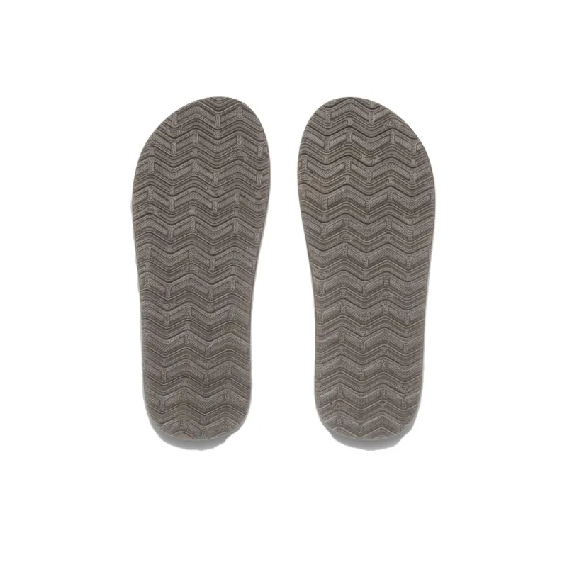 Quiksilver Abrasion Resistant Flip Flops Men's Beige Gray-3