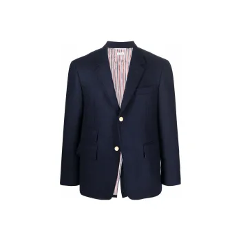 THOM BROWNE Single breasted Wool Blazer