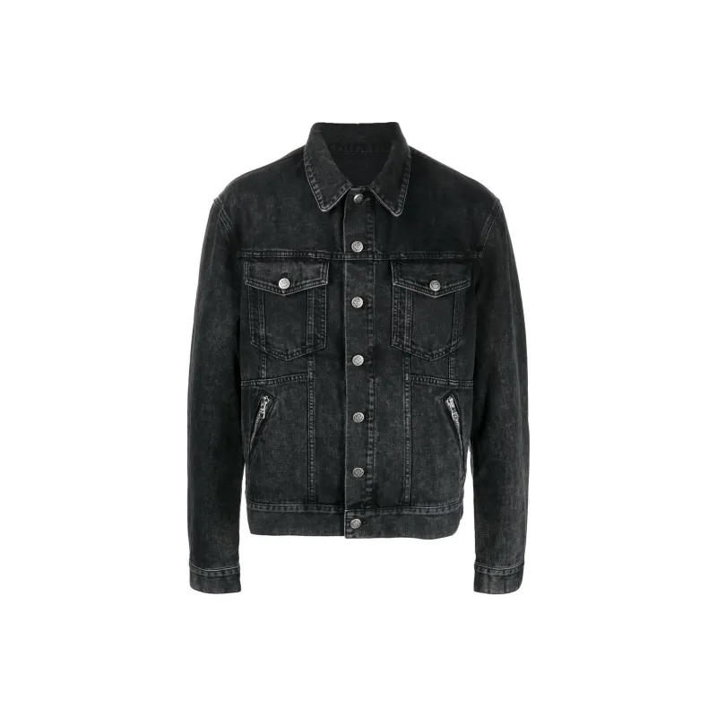 BALMAIN SS23 Denim Jacket Men's Black-0
