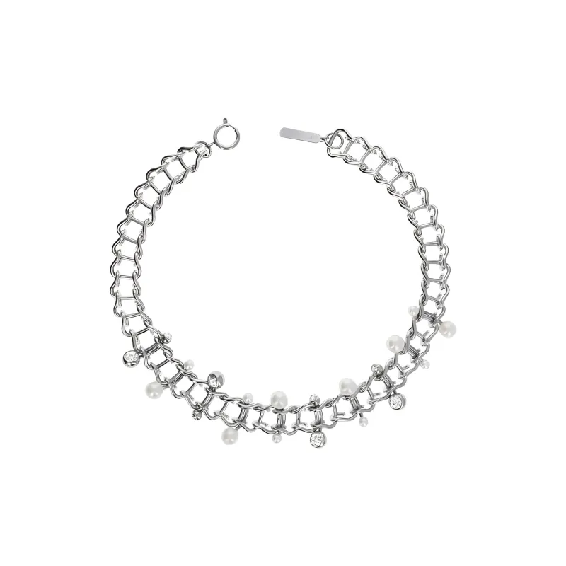 JUSTINE CLENQUET Palladium Coating Necklaces Women's Silver-1