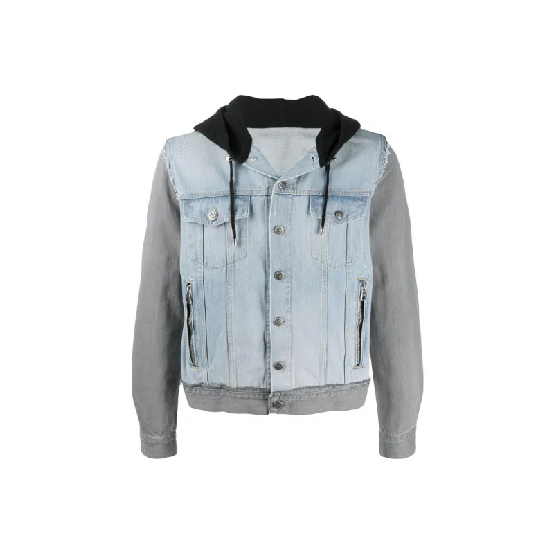 BALMAIN FW22 Denim Jacket Men's Light Blue-0